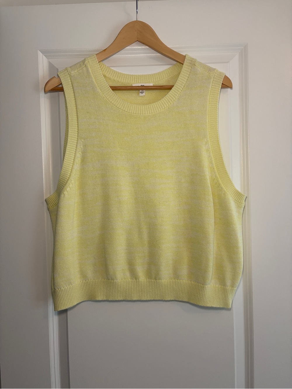 BP | Lightweight Knit Crewneck Sweater Vest - Butter Yellow